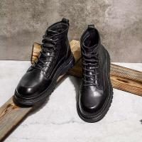 Venta al por mayor diseñado para hombres botines de plataforma Martens zapatos de hombre cuero genuino hecho a mano - details 1