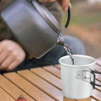 Taza de titanio para exteriores, villa turística, equipo de camping para picnic, 150ml - details 2