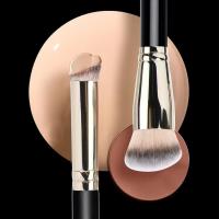 Set de 2 Brochas de Maquillaje Portátiles Brocha de Cejas Angulada y Brocha de Ojos para Sombra y Corrector - details 2