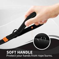 Nylon reflectante de 6 pies con mango acolchado suave, anillo en D adecuado para caminar y entrenar, correa para perros pequeños y grandes - details 3