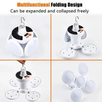 Luz Solar plegable para exteriores, bombilla LED portátil recargable por USB, luces de búsqueda, antorcha de Camping, lámpara de emergencia para cortes de energía - details 4