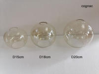 Pantalla de Cristal de apertura Global, reemplazo de cubierta de pantalla de Lámpara transparente blanca, Cognac, ámbar, gris, d4.3 cm, Bombilla de tornillo E27, luces de araña - details 4