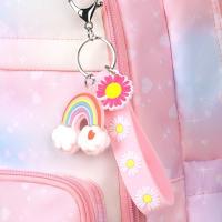 Mochila infantil de arcoíris con apertura lateral estilo refrigerador, bolso de hombro con apertura de puerta, bolso escolar para estudiantes de estilo coreano - details 13