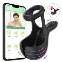 Leten Anillo Vibrante Control APP Delay de Ejaculación Juguete Sexual para Parejas - details 0