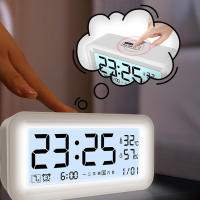Despertador Digital LED con retroiluminación, despertador electrónico multifunción de escritorio, calendario de tiempo de datos, reloj de mesa - details 3