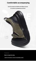 Zapatos deportivos grandes de moda para hombre con parte superior de malla transpirable, suela ligera de EVA, cordones, correr suave, primavera y verano - details 6