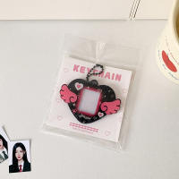 Con llavero Mini soporte para sesión fotográfica, colgante de ala de corazón de amor, decoración colgante, marco para sesión fotográfica de identificación, imagen de ídolo, tarjeta fotográfica - details 9