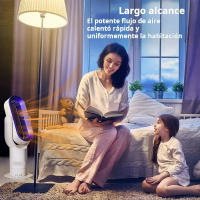 Ventilador eléctrico sin hojas Calefacción y refrigeración simple de doble uso Control remoto Calentador silencioso Ventilador de circulación de aire de viento natural - details 1
