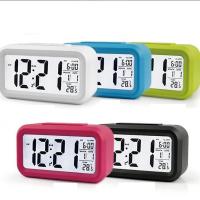1 reloj despertador Digital L con temperatura pantalla grande retroiluminado Sensor de brillo inteligente repetición para dormitorio, hogar, oficina y Tra - details 1