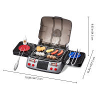 SucceBuy Parrilla de juguete de madera para barbacoa, juego de parrilla para niños con comida de juego y herramientas para asar (21 piezas), accesorio de cocina de madera, juguete de cocina para niños pequeños y niñas mayores de 3 años, regalo - details 9