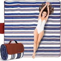 Manta de picnic impermeable extra grande, manta de playa de viaje de 3 capas con esterilla, esterilla de camping al aire libre - details 6