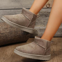 Botas de nieve de ante para mujer, zapatos góticos informales gruesos y cálidos, invierno, 2023 - details 2