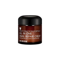 MIZON Mucina de caracol reparadora todo en uno con 12 extractos naturales Crema de recuperación coreana para el cuidado de líneas finas y manchas (paquete de 2,53 onzas líquidas) - details 1