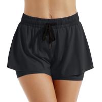 Falda corta deportiva 2 en 1 para mujer, pantalones cortos de Yoga, horquilla lateral, Fitness, correr, tenis, bádminton, falda antiexposición, ropa deportiva para gimnasio - details 1