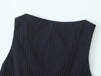 OUWU- Blusas Ajustadas Con Volantes Para Mujer, Cuello Redondo, Sin Mangas, Cremallera Lateral, Camisas Femeninas, Tops Elegantes, Moda - details 15