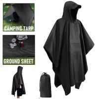 Abrigo Militar Impermeable para Exteriores Poncho de Lluvia con Capucha y Mangas - details 2