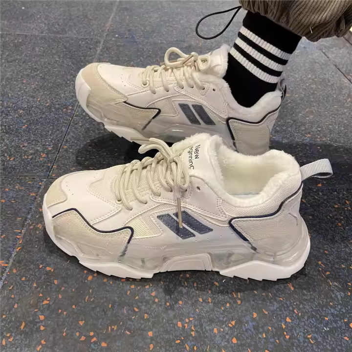 Zapatillas de Estilo Coreano para Mujer Otoño 2024 Zapatillas Casuales de Moda para Mujer con Suela Gruesa - 1