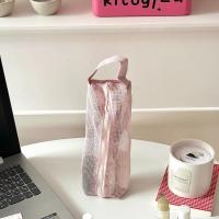 Neceser de malla con asa práctica, bolsa de almacenamiento de artículos de tocador ligera y transpirable, bolso de lavado plegable de secado rápido para niñas - details 5