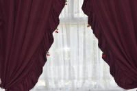 Cortinas de Estilo Princesa Nórdica con Flecos Decorativas en Color Sólido para Sala de Estar Dormitorio Material de Poliéster 100% Tema Romántico Cortinas Lavables de Largo 260cm y Más - details 31