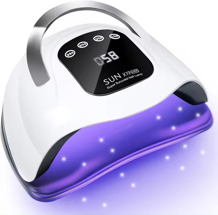 Lámpara de uñas LED UV de 320 W, luz de secador de uñas UV profesional para uñas de gel con 72 cuentas, lámpara de esmalte de gel de curado rápido, sensor automático, 4 ajustes de temporizador, herramientas portátiles de secado de uñas para uñas de manos - 1