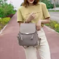 Mochila Oxford de moda para mujer, bolso de hombro impermeable, informal, de gran capacidad, para ir de compras, de viaje, escolar - details 11