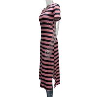 Vestidos de Verano 2023 para Mujeres de Talla Grande Vestidos Casuales a Rayas con Cuello en V - details 13