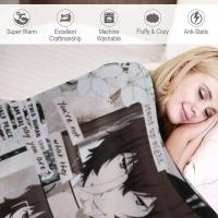 Manta estética Dazai, mantas decorativas suaves para sofá - details 4