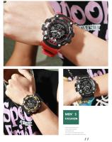 Reloj Deportivo Unisex SMAEL para Parejas con Pantalla LED Digital Iluminación Trasera Coloreada Dial de Cuarzo Alarma Fecha y Cuenta Regresiva Correa de Silicona - details 10