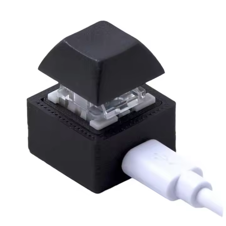 Miniteclado Macro RGB para juegos, Teclado mecánico programable, interruptor rojo, 1 tecla - 1