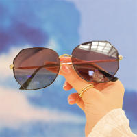 Gafas de sol de mujer, de moda mariposa marco gafas de sol de metal, gafas minimalistas UV385 - details 6