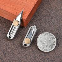 Mini cuchillo plegable TC4 de aleación de titanio Portátil, cuchillo colgante, desembalaje express, cuchillo de bolsillo, herramienta EDC para regalo - details 65