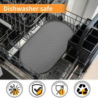 Dog Food Mat Pet Placemat Cat Bowl Pad Cats Drinking Feed Mats Easy to Clean Non-Slip Silicone Round Pet Feeding Water Supplies - details 9
