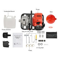 Bomba de Agua de Alta Potencia de 1400W Motor de Doble Troke con Cilindro Único - details 9
