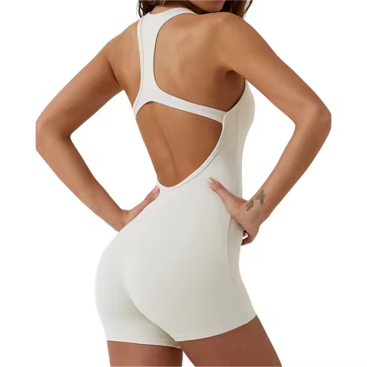 Mono deportivo de yoga sin mangas para mujer, mono ajustado para entrenamiento, ropa deportiva - 1