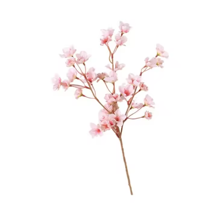 Arte Floral, flores de melocotón artificiales de plástico hechas a mano, hermosa flor de melocotón simulada, flor de seda falsa no marchita para fiesta - 1