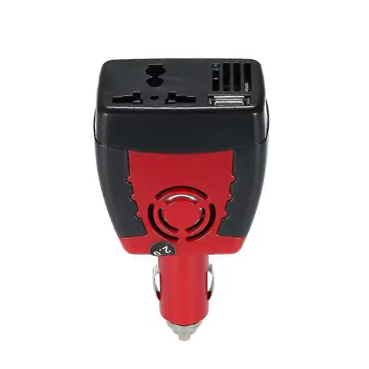 150w Dc 12v a Ac inversor convertidor de voltaje automático adaptador inversor de corriente para coche con cigarrillo - 1