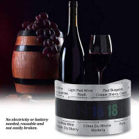 Termómetro de acero inoxidable para Collar de vino, herramienta para bebidas de Bar, champán, cerveza, botella de vino tinto, termómetro con pantalla LCD, Sensor de Clip - details 3