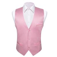 Chaleco de seda para hombre, 30 colores, liso, negro, azul, verde, rojo, Pik Gold Champain, chaleco ajustado de satén morado, Tops para hombre - details 62