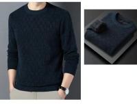 Suéter informal para hombre, Jersey de punto grueso, suéter de moda para hombre, Top cálido de otoño e invierno 4XL - details 26