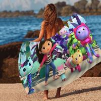 G-Gabbys D-Dollhouse Toalla de anime Toallas de baño coloridas para niña Microfibra Rápida personalizada Arena Libre Playa Yoga Spa Gimnasio Piscina - details 15