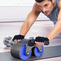 Rodillo Abdominal de rebote automático, ejercitador de rueda, músculos del brazo, culturismo, gimnasio en casa, equipo de Fiess - details 2