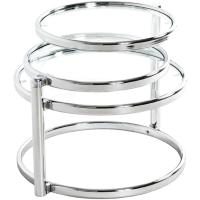 café cromo, Metal, cristal de seguridad - Dim. : AN 58-140 cm x AL 43 cm x P 50 cm, Estilo: Moderno - details 3