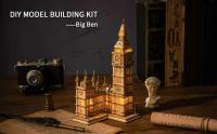 Robotime Juego de Rompecabezas de Madera 3D Modelo de Puente de Torre Big Ben - details 4