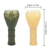 Resina reutilizable para té Matcha, cepillo de plástico en polvo verde con agitador, agitador Matcha, 1 ud. - details 1