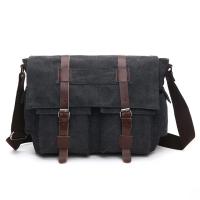 Bolsos de mensajero de negocios para hombres, bolso de hombro vintage, paquete cruzado de lona, bolso de viaje de oficina informal Retro - details 1