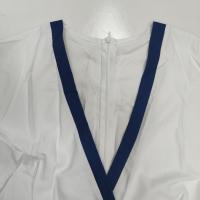Vestido de falda grande con cordones estampado con cuello en V y temperamento elegante y a la moda para mujer 2025 - details 8