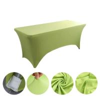 Manteles de Lycra de 6 pies, cubiertas de mesa de cumpleaños de hotel de boda de alta elasticidad para plegables de 4 pies, 5 pies, 6 pies y 8 pies - details 13