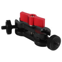 Adaptador de montaje de brazo mágico de trípode, aleación de aluminio, cabezal de bola Dual multifunción, Zapata caliente, 1/4 pulgadas, accesorio de cámara DSLR para Monitor - details 3