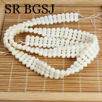 4x11,5mm forma especial bambú marino Natural Coral blanco accesorios para hacer joyas cuentas espaciadoras 15" - details 5