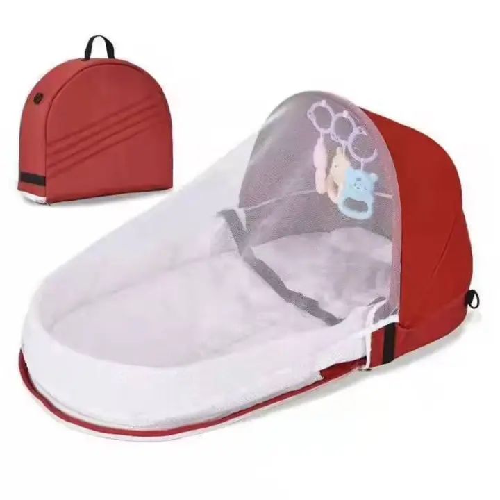 Cunas de bebé, cama biónica para recién nacido, protección contra mosquitos, cuna plegable, nido de viaje al aire libre - 1